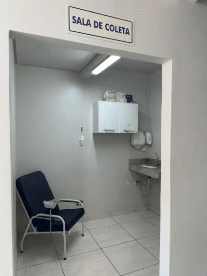 Fundo decorativo borrado da Clínica BioMed